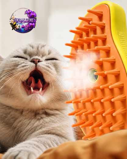 Cepillo de Vapor Para Perros y Gatos Quita Pelos